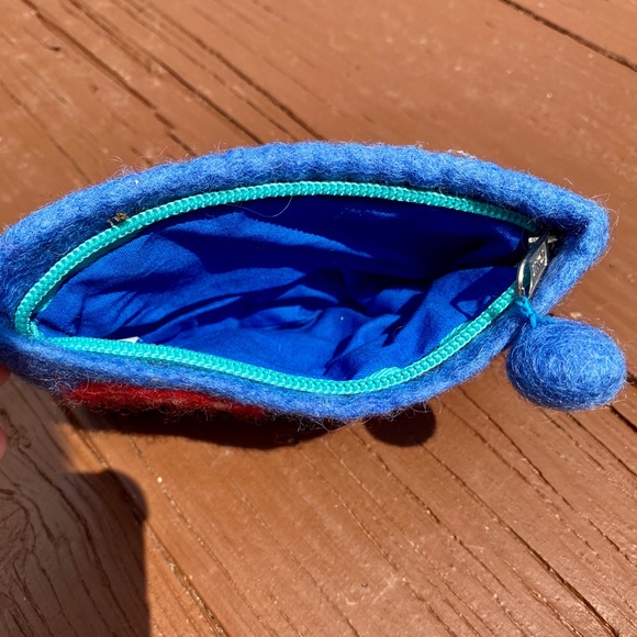 5” Felted Mushroom Change Purse - Picture 2 of 3